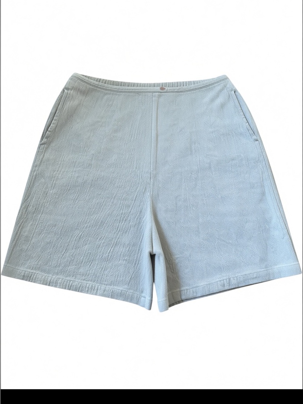 Portraits by Northern Isles Off White Bermuda Shorts